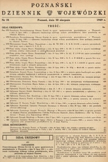 Poznański Dziennik Wojewódzki. 1949, nr 31