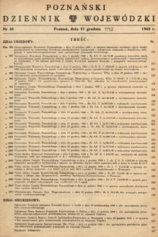 Poznański Dziennik Wojewódzki. 1949, nr 40