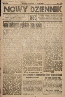 Nowy Dziennik. 1923, nr 156