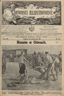 Nowości Illustrowane. 1911, nr 43