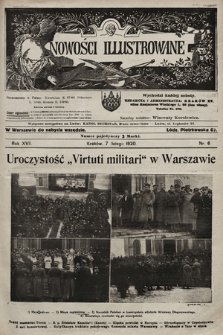 Nowości Illustrowane. 1920, nr 6