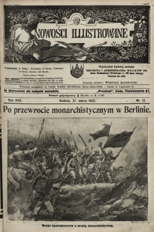 Nowości Illustrowane. 1920, nr 13