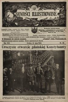 Nowości Illustrowane. 1920, nr 28