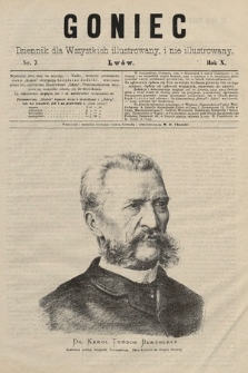 Goniec : dziennik dla wszystkich illustrowany, i nie illustrowany. 1887, nr 7