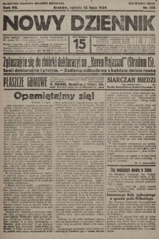 Nowy Dziennik. 1924, nr 155