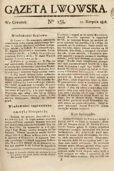 Gazeta Lwowska. 1816, nr 135