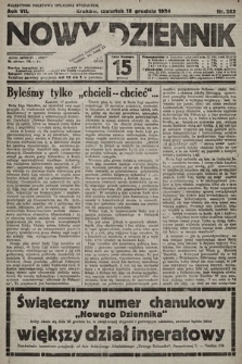 Nowy Dziennik. 1924, nr 283
