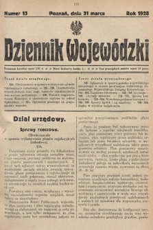 Dziennik Wojewódzki. 1928, nr 13