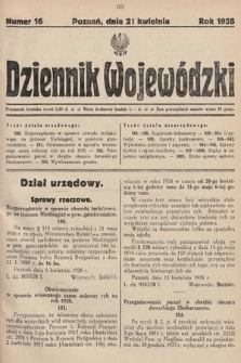 Dziennik Wojewódzki. 1928, nr 16