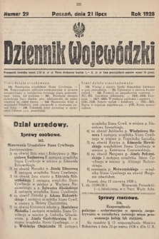Dziennik Wojewódzki. 1928, nr 29