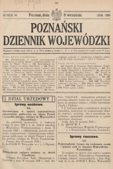 Poznański Dziennik Wojewódzki. 1928, nr 36