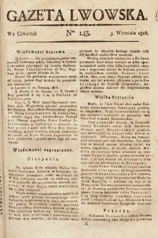 Gazeta Lwowska. 1816, nr 143