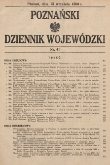 Poznański Dziennik Wojewódzki. 1930, nr 41