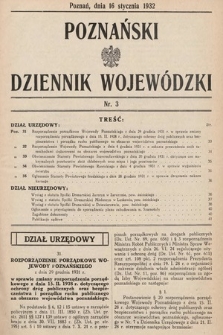 Poznański Dziennik Wojewódzki. 1932, nr 3