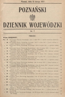 Poznański Dziennik Wojewódzki. 1932, nr 7