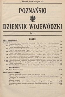 Poznański Dziennik Wojewódzki. 1932, nr 33