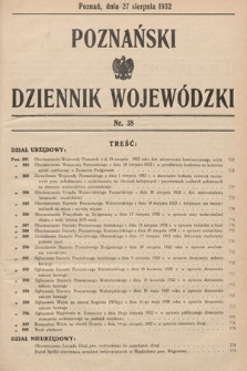 Poznański Dziennik Wojewódzki. 1932, nr 38