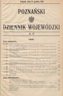 Poznański Dziennik Wojewódzki. 1932, nr 59