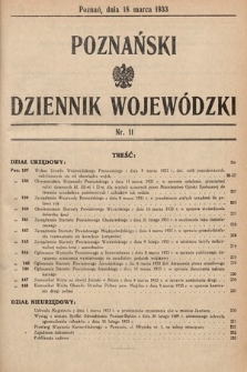 Poznański Dziennik Wojewódzki. 1933, nr 11