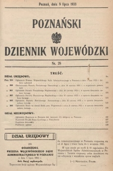 Poznański Dziennik Wojewódzki. 1933, nr 28
