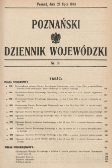 Poznański Dziennik Wojewódzki. 1933, nr 31