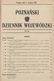 Poznański Dziennik Wojewódzki. 1933, nr 32