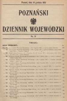 Poznański Dziennik Wojewódzki. 1933, nr 51