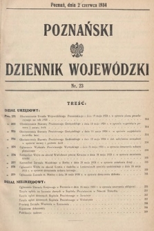 Poznański Dziennik Wojewódzki. 1934, nr 23