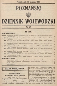 Poznański Dziennik Wojewódzki. 1934, nr 27