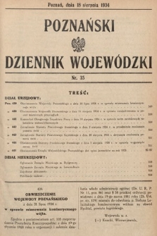 Poznański Dziennik Wojewódzki. 1934, nr 35