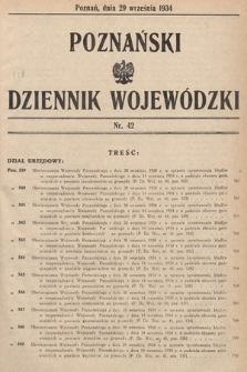 Poznański Dziennik Wojewódzki. 1934, nr 42