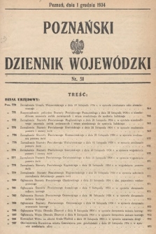 Poznański Dziennik Wojewódzki. 1934, nr 51