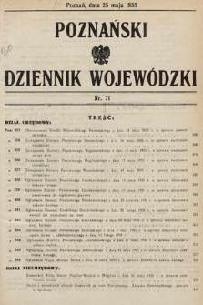 Poznański Dziennik Wojewódzki. 1935, nr 21