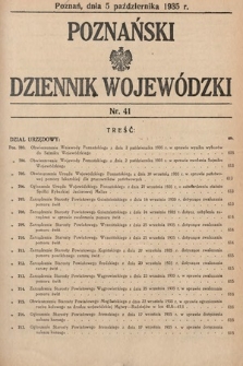 Poznański Dziennik Wojewódzki. 1935, nr 41