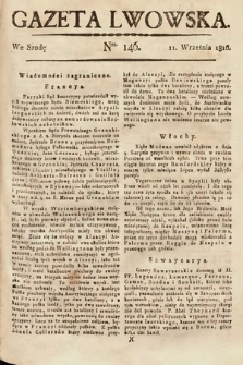 Gazeta Lwowska. 1816, nr 146