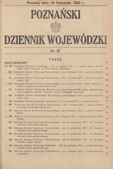 Poznański Dziennik Wojewódzki. 1935, nr 47