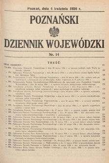 Poznański Dziennik Wojewódzki. 1936, nr 14