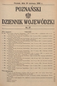 Poznański Dziennik Wojewódzki. 1936, nr 27