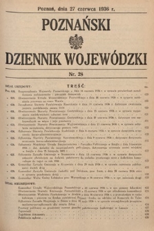 Poznański Dziennik Wojewódzki. 1936, nr 28