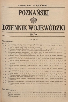 Poznański Dziennik Wojewódzki. 1936, nr 30