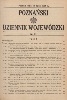 Poznański Dziennik Wojewódzki. 1936, nr 31