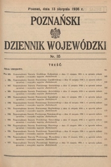 Poznański Dziennik Wojewódzki. 1936, nr 35