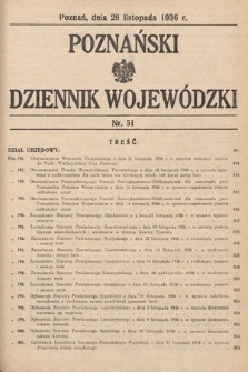 Poznański Dziennik Wojewódzki. 1936, nr 51