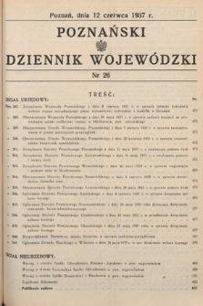 Poznański Dziennik Wojewódzki. 1937, nr 26