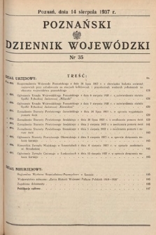 Poznański Dziennik Wojewódzki. 1937, nr 35