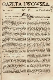 Gazeta Lwowska. 1816, nr 147