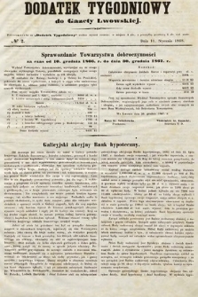 Dodatek Tygodniowy do Gazety Lwowskiej. 1868, nr 2