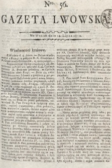 Gazeta Lwowska. 1812, nr 56