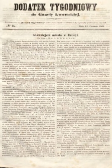 Dodatek Tygodniowy do Gazety Lwowskiej. 1868, nr 24