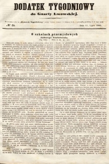 Dodatek Tygodniowy do Gazety Lwowskiej. 1868, nr 28